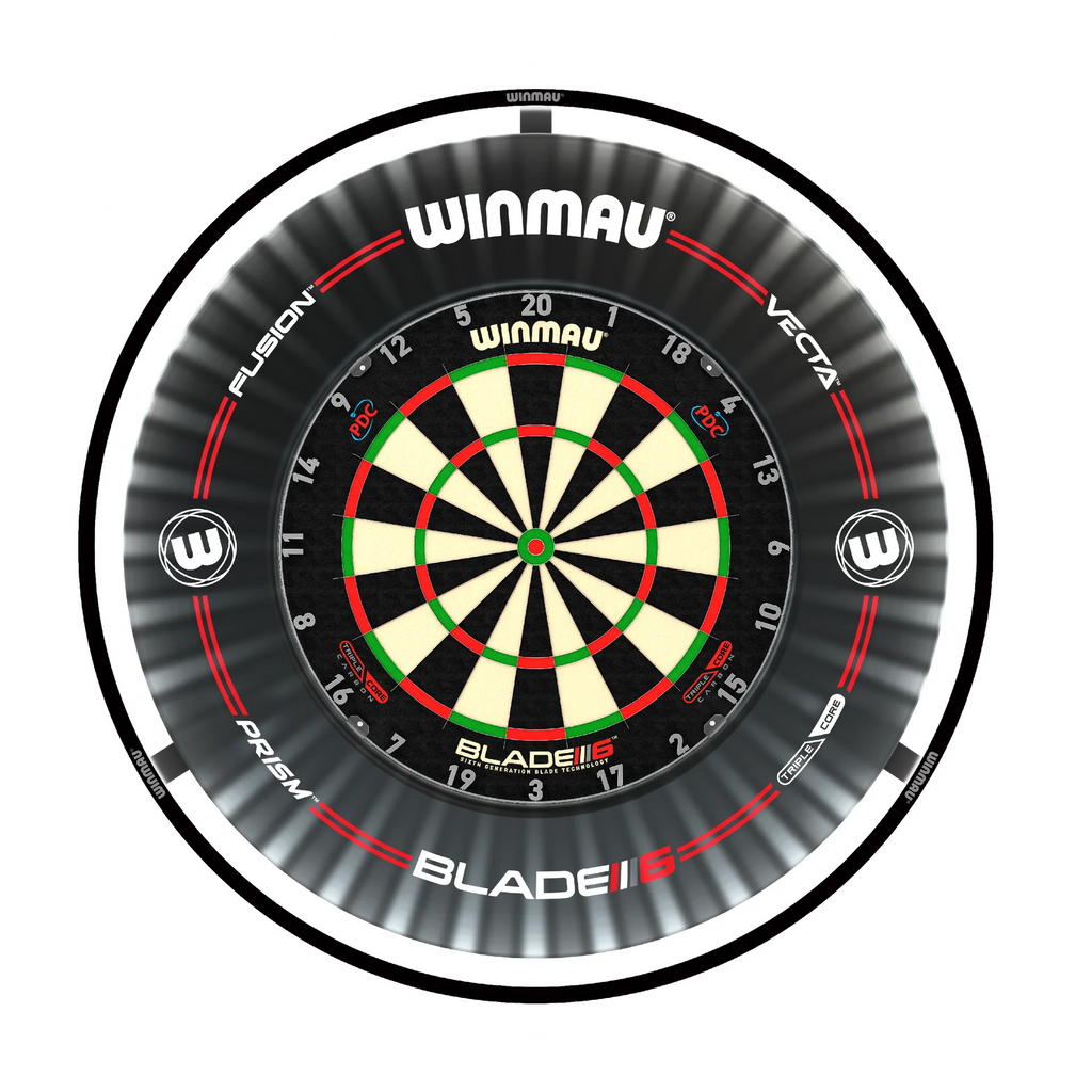 Plasma Dartboard Light & Black Proline Surround Bundle