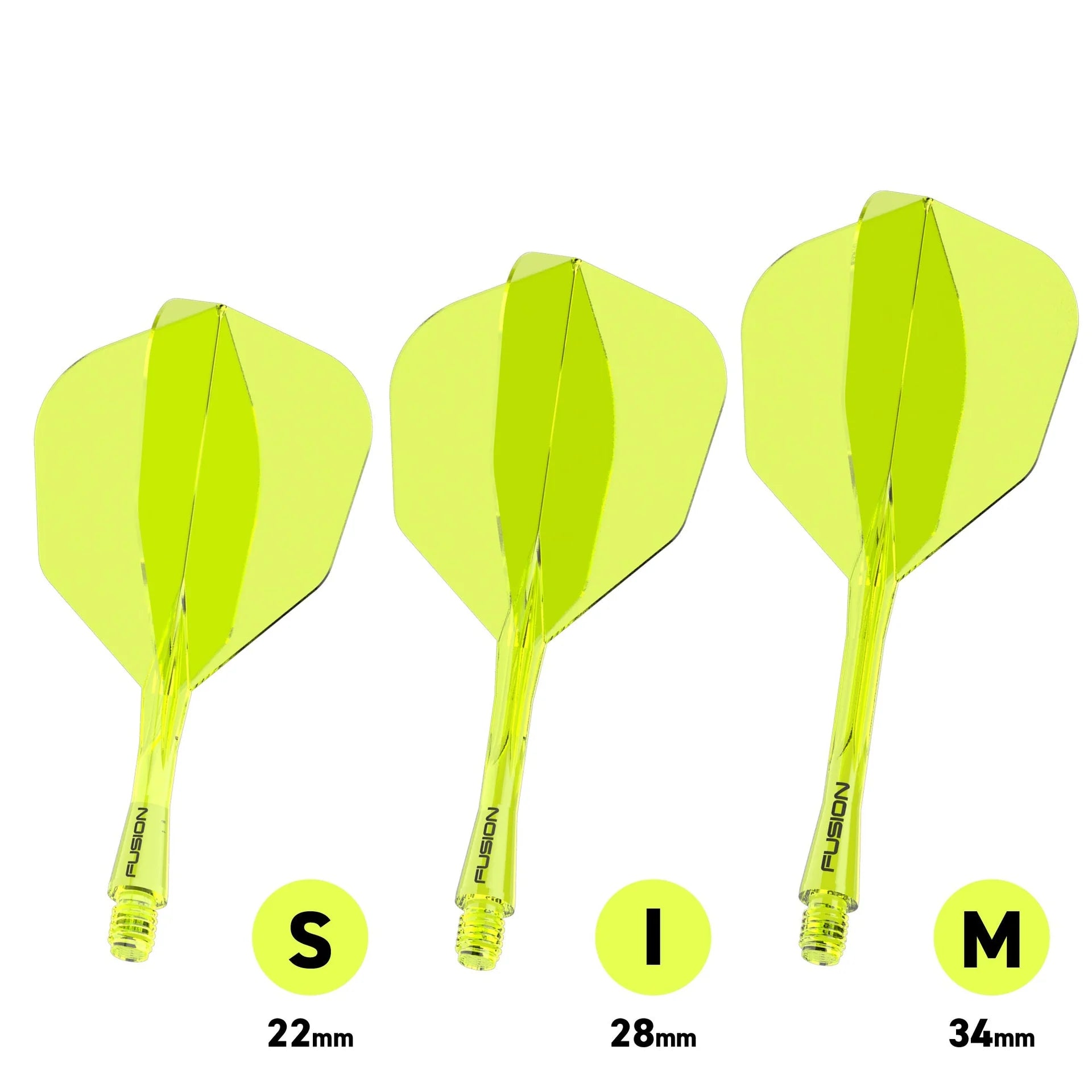 Fusion #6 Integrated Flight & Shaft Yellow