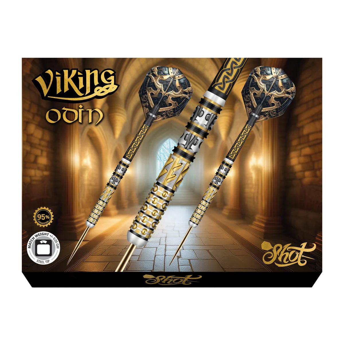 Viking Odin Steel Tip Dart Set-95% Tungsten Dart Barrels