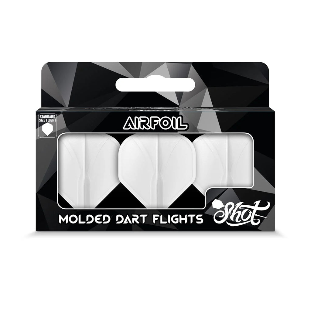 Airfoil Molded Dart Flight Set-White