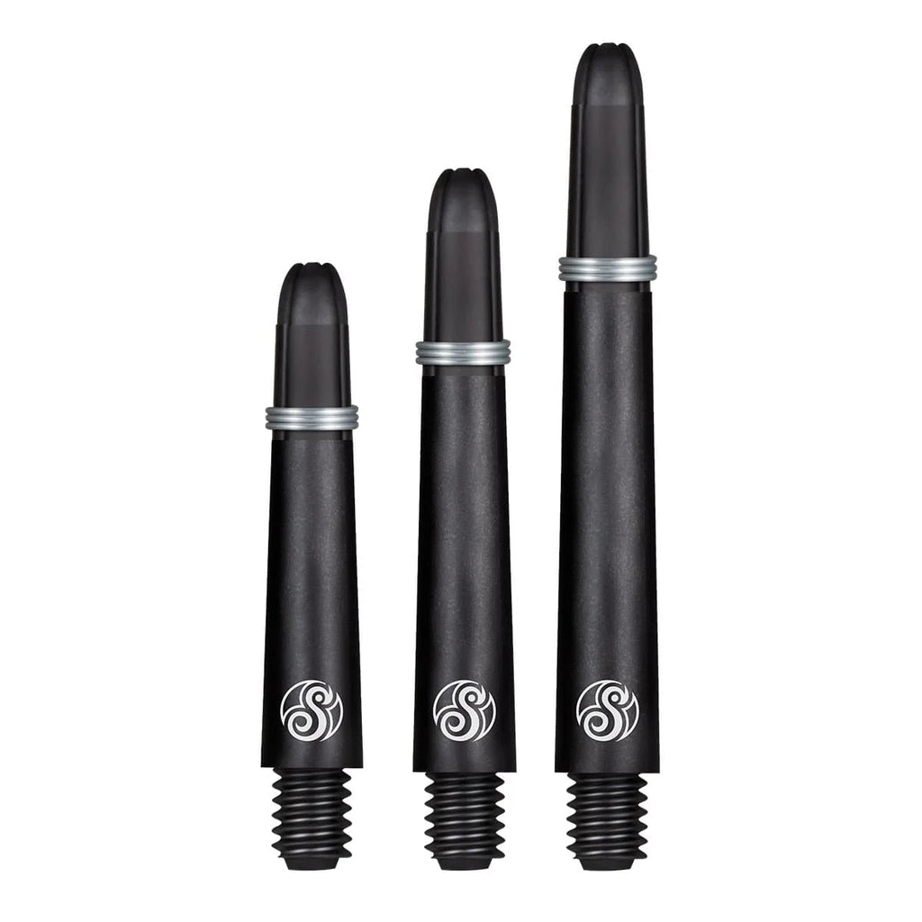 Shot Koi Carbon Dart Shaft with Spring Ring-Black